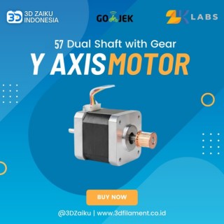 Zaiku Laser CO2 Y Axis Motor 57 Dual Shaft with Gear for 1390 1325